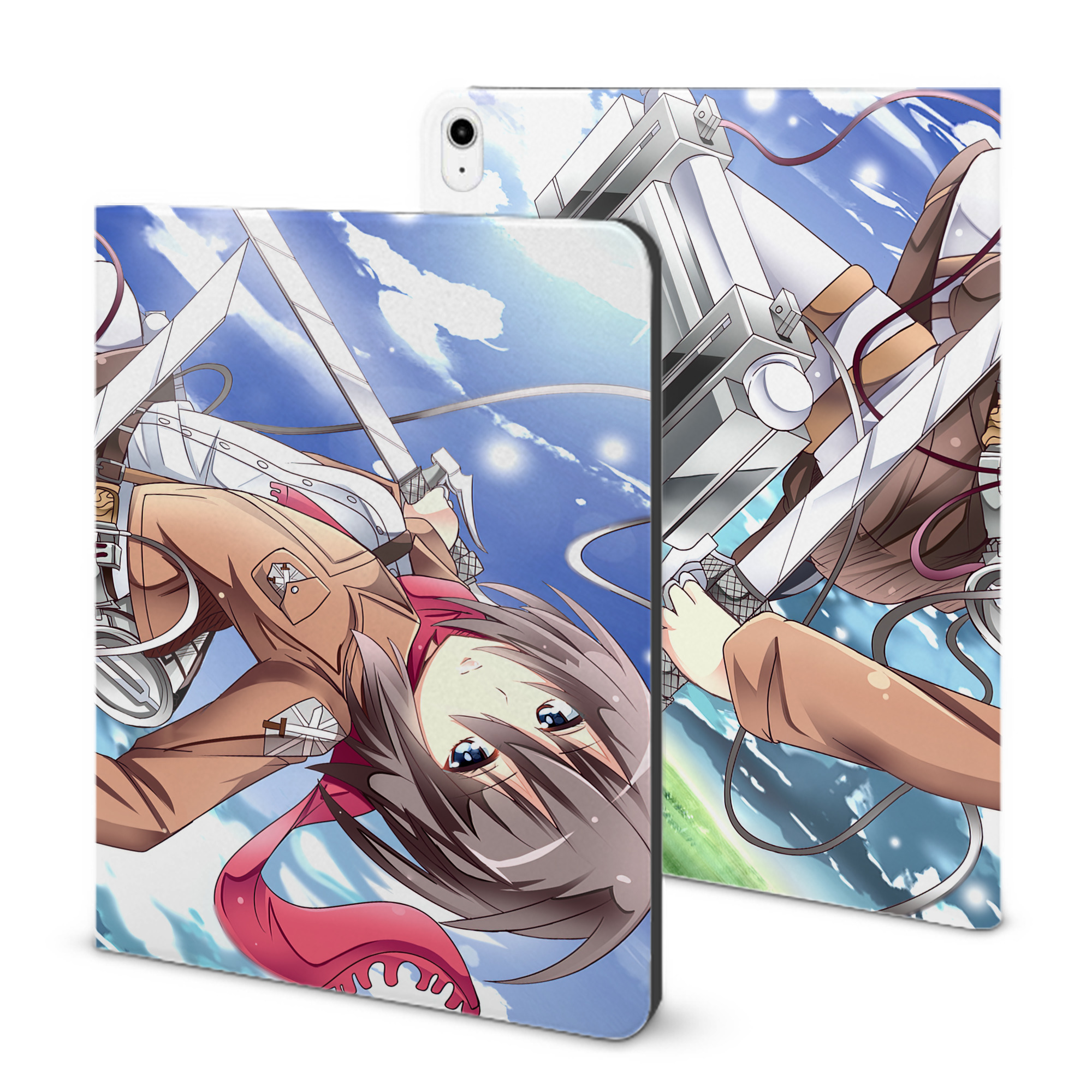 （画像用） 進撃の巨人 Attack on Titan IPadケース ペンホルダー付き ブックスタイルデザイン